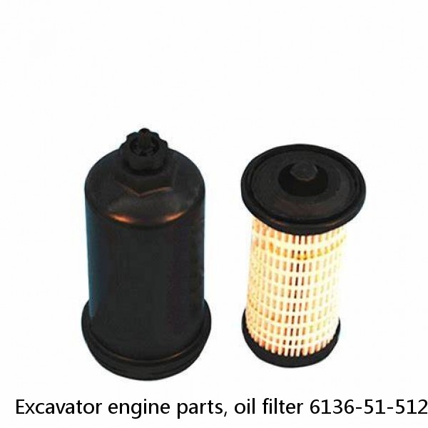 Excavator engine parts, oil filter 6136-51-5121 KS192-6 P550086 for S4K excavator parts