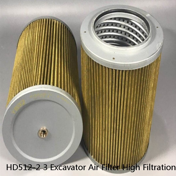 HD512-2 3 Excavator Air Filter High Filtration Precision Standard Size 380 Mm Height