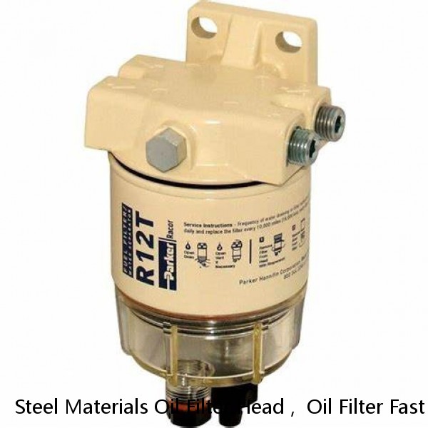 Steel Materials Oil Filter Head ,  Oil Filter Fast Delivery Compact Structure #1 image