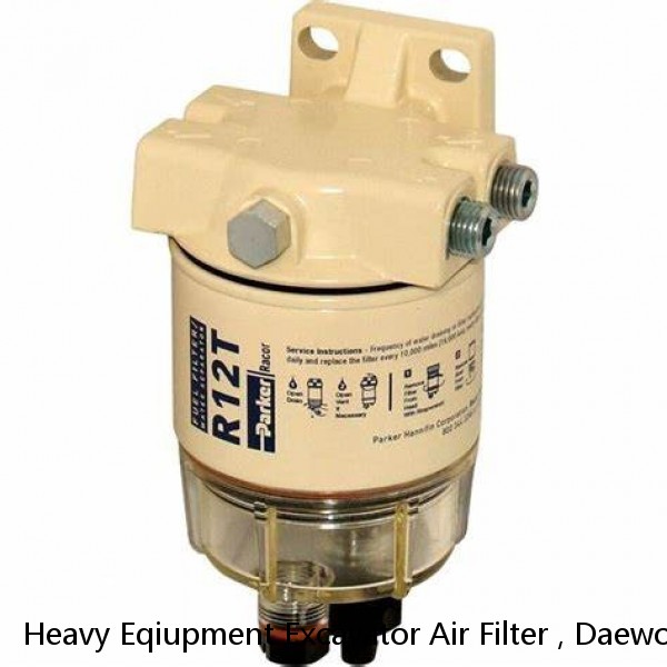 Heavy Eqiupment Excavator Air Filter , Daewoo Filter Submicron Capture Self Cleaning #1 image